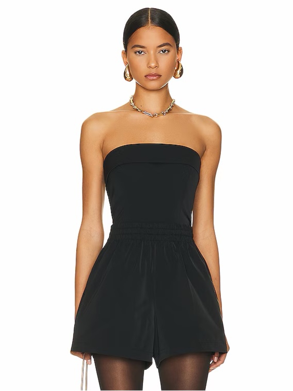 HELSA tech gabardine bustier
